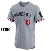 Luke Keaschall Men's Minnesota Twins Gray Elite Road Jersey