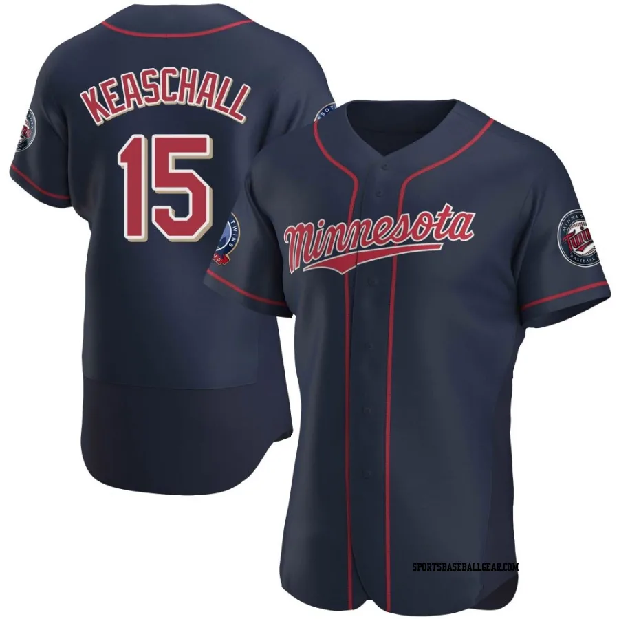 Luke Keaschall Men's Minnesota Twins Navy Authentic Alternate 60th Season Jersey