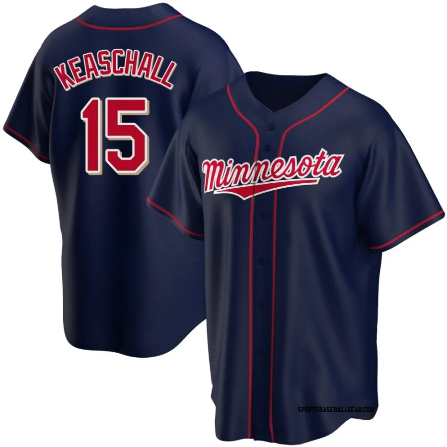 Luke Keaschall Youth Minnesota Twins Navy Replica Alternate Team Jersey