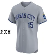 Luke Maile Men's Kansas City Royals Gray Elite Road Jersey