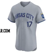 Luke Maile Men's Kansas City Royals Gray Elite Road Jersey