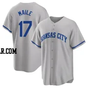 Luke Maile Men's Kansas City Royals Gray Replica 2022 Road Jersey