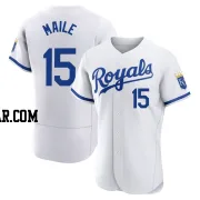 Luke Maile Men's Kansas City Royals White Authentic 2022 Home Jersey