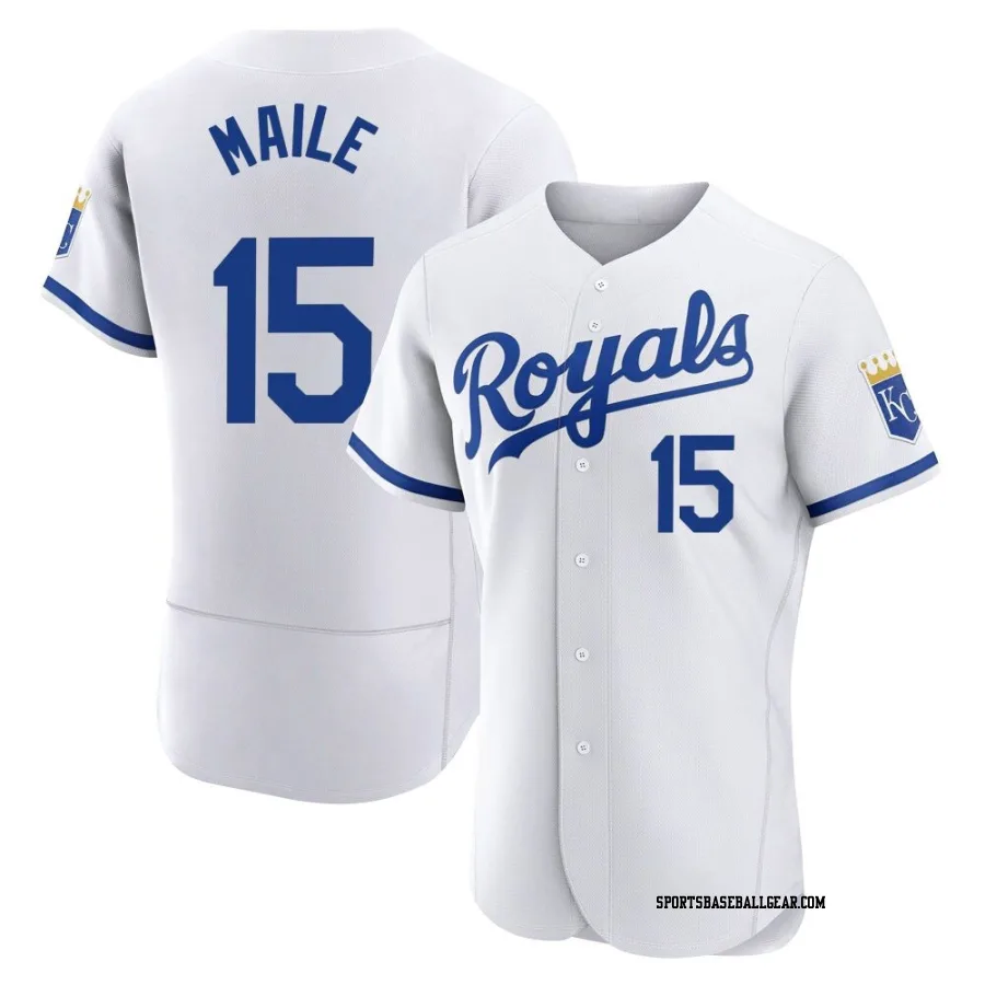 Luke Maile Men's Kansas City Royals White Authentic 2022 Home Jersey