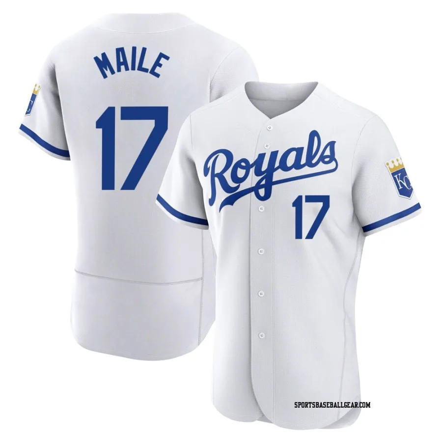 Luke Maile Men's Kansas City Royals White Authentic 2022 Home Jersey