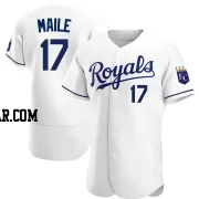 Luke Maile Men's Kansas City Royals White Authentic Home Jersey