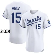 Luke Maile Men's Kansas City Royals White Elite Home Jersey