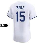 Luke Maile Men's Kansas City Royals White Elite Home Jersey