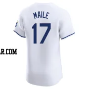 Luke Maile Men's Kansas City Royals White Elite Home Jersey
