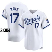 Luke Maile Men's Kansas City Royals White Limited Home Jersey