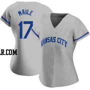Luke Maile Women's Kansas City Royals Gray Authentic 2022 Road Jersey
