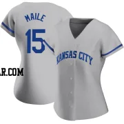 Luke Maile Women's Kansas City Royals Gray Replica 2022 Road Jersey