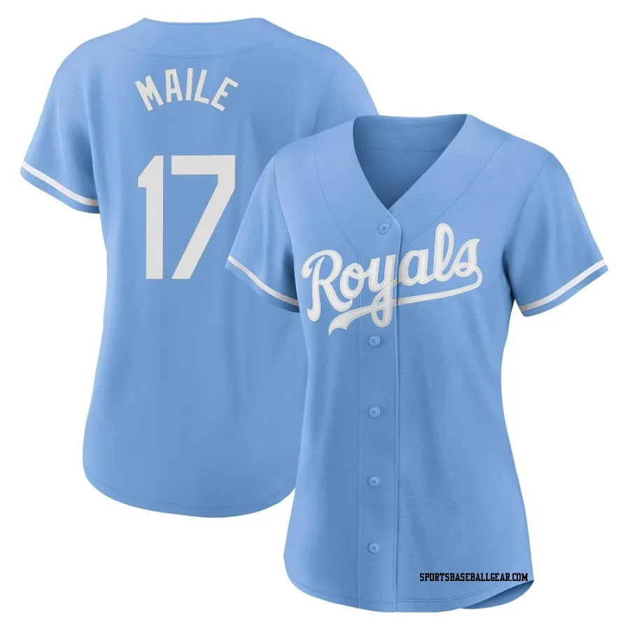 Luke Maile Women's Kansas City Royals Light Blue Replica 2022 Alternate Jersey