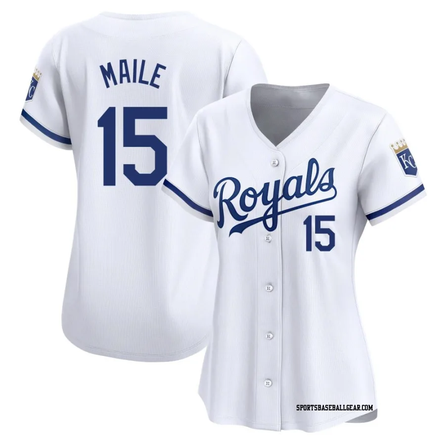 Luke Maile Women's Kansas City Royals White Limited Home Jersey