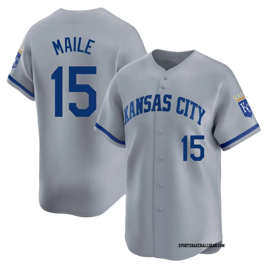 Luke Maile Youth Kansas City Royals Gray Limited Away Jersey