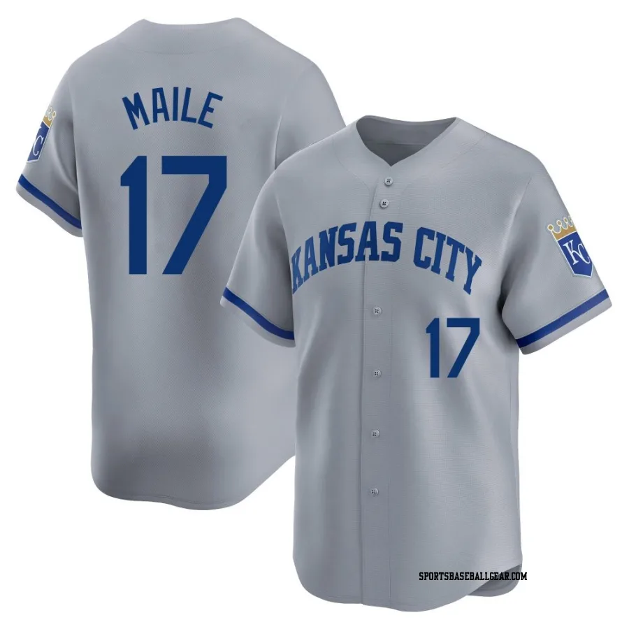 Luke Maile Youth Kansas City Royals Gray Limited Away Jersey