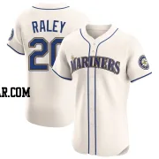 Luke Raley Men's Seattle Mariners Cream Elite Alternate Jersey