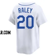 Luke Raley Men's Seattle Mariners White Limited Throwback Cooperstown Collection Jersey