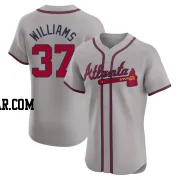 Luke Williams Men's Atlanta Braves Gray Elite Road Jersey
