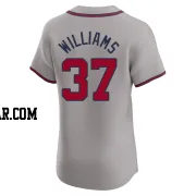 Luke Williams Men's Atlanta Braves Gray Elite Road Jersey