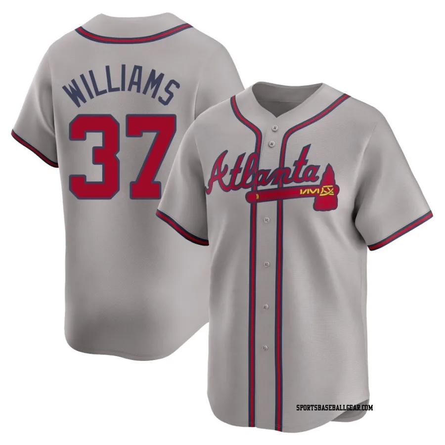 Luke Williams Men's Atlanta Braves Gray Limited Away Jersey