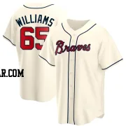 Luke Williams Youth Atlanta Braves Cream Replica Alternate Jersey