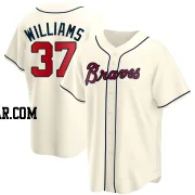 Luke Williams Youth Atlanta Braves Cream Replica Alternate Jersey