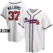 Luke Williams Youth Atlanta Braves White Replica Home Jersey