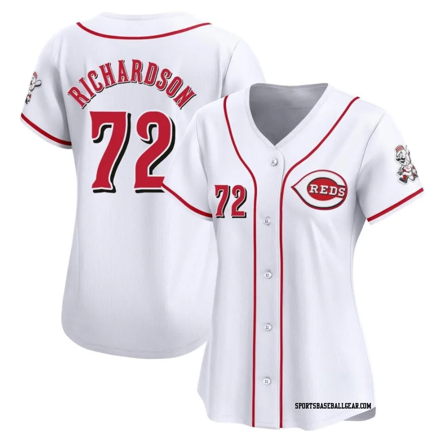 Lyon Richardson Women's Cincinnati Reds White Limited Home Jersey