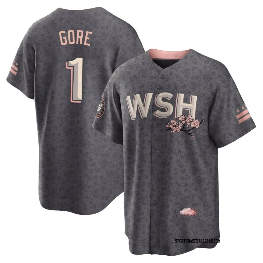 MacKenzie Gore Youth Washington Nationals Gray Replica 2022 City Connect Jersey