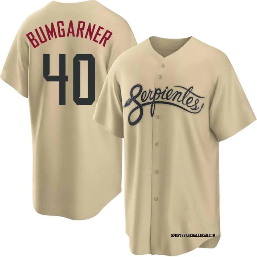 Madison Bumgarner Men's Arizona Diamondbacks Gold Replica 2021 City Connect Cool Base Jersey