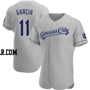 Maikel Garcia Men's Kansas City Royals Gray Authentic Road Jersey