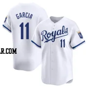 Maikel Garcia Men's Kansas City Royals White Limited Home Jersey