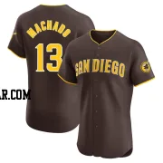 Manny Machado Men's San Diego Padres Brown Elite Road Vapor Premier Jersey