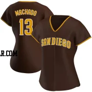 Manny Machado Women's San Diego Padres Brown Replica Road Jersey