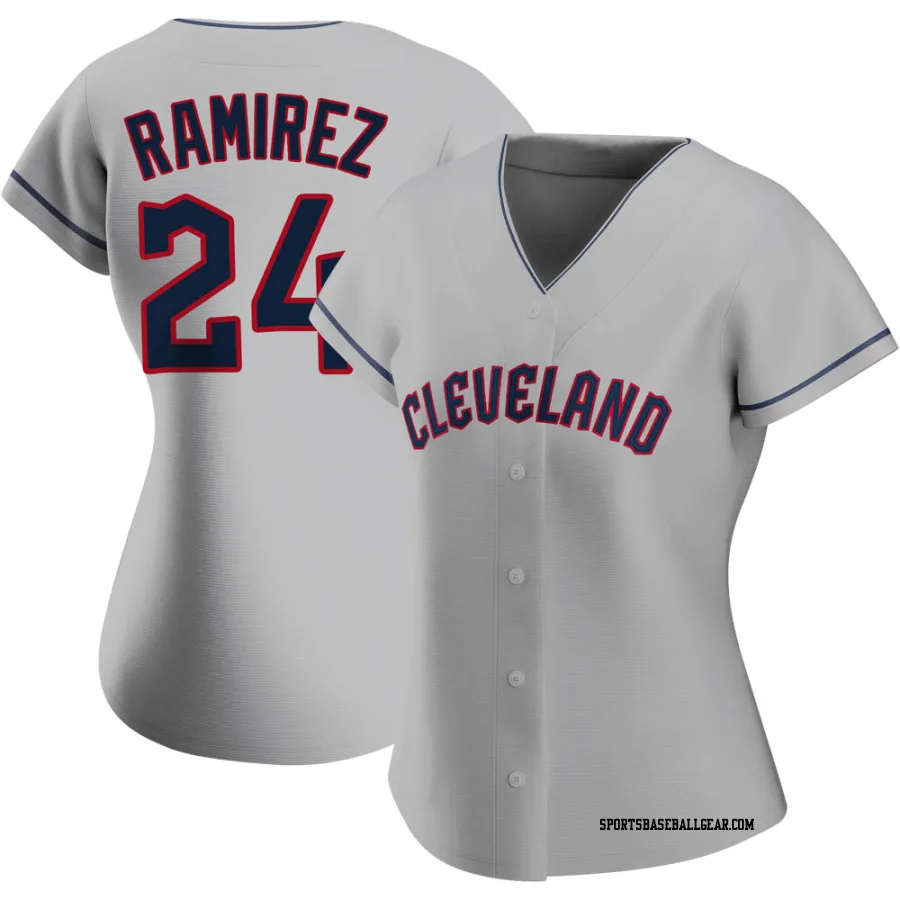 Manny Ramirez Women's Cleveland Guardians Gray Authentic Road Jersey