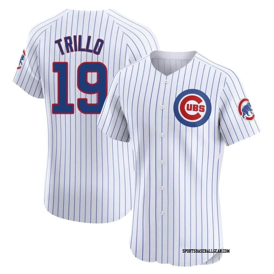 Manny Trillo Men's Chicago Cubs White Elite Home Jersey
