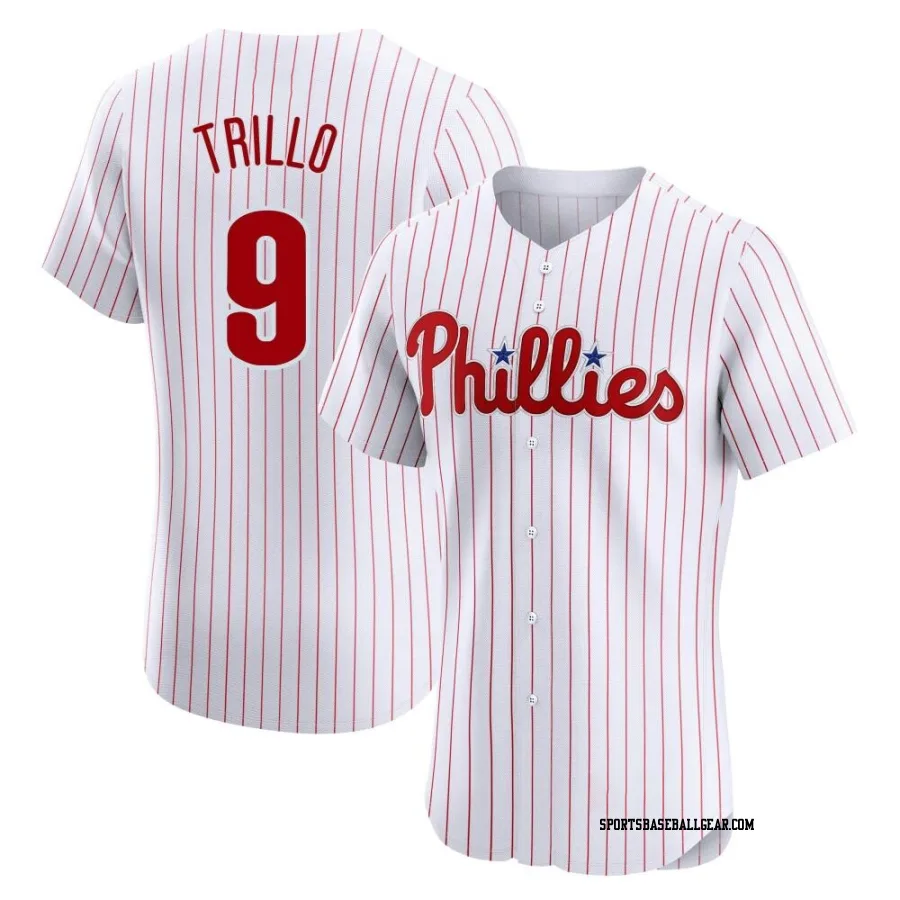 Manny Trillo Men's Philadelphia Phillies White Elite Home Jersey