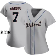 Manuel Margot Women's Detroit Tigers Gray Replica Road Jersey