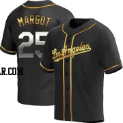 Manuel Margot Youth Los Angeles Dodgers Black Golden Replica Alternate Jersey