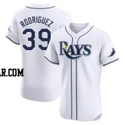 Manuel Rodriguez Men's Tampa Bay Rays White Elite Home Jersey