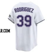 Manuel Rodriguez Men's Tampa Bay Rays White Limited Throwback Cooperstown Jersey