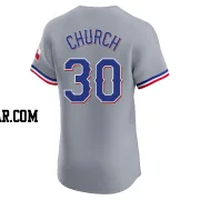 Marc Church Men's Texas Rangers Gray Elite Road Jersey