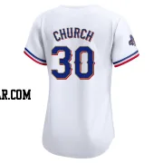 Marc Church Women's Texas Rangers Gold Limited White 2024 Collection Jersey