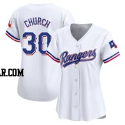 Marc Church Women's Texas Rangers White Limited Home Jersey