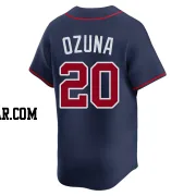 Marcell Ozuna Men's Atlanta Braves Navy Limited Alternate Jersey