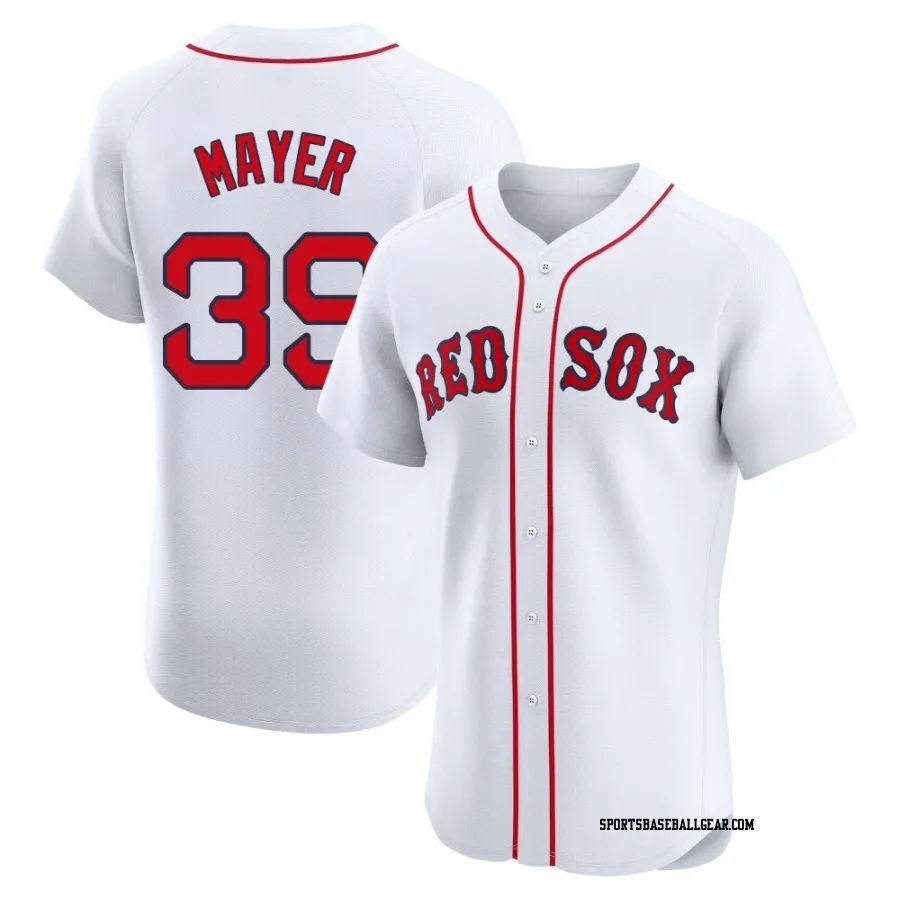 Marcelo Mayer Men's Boston Red Sox White Elite Home Patch Jersey