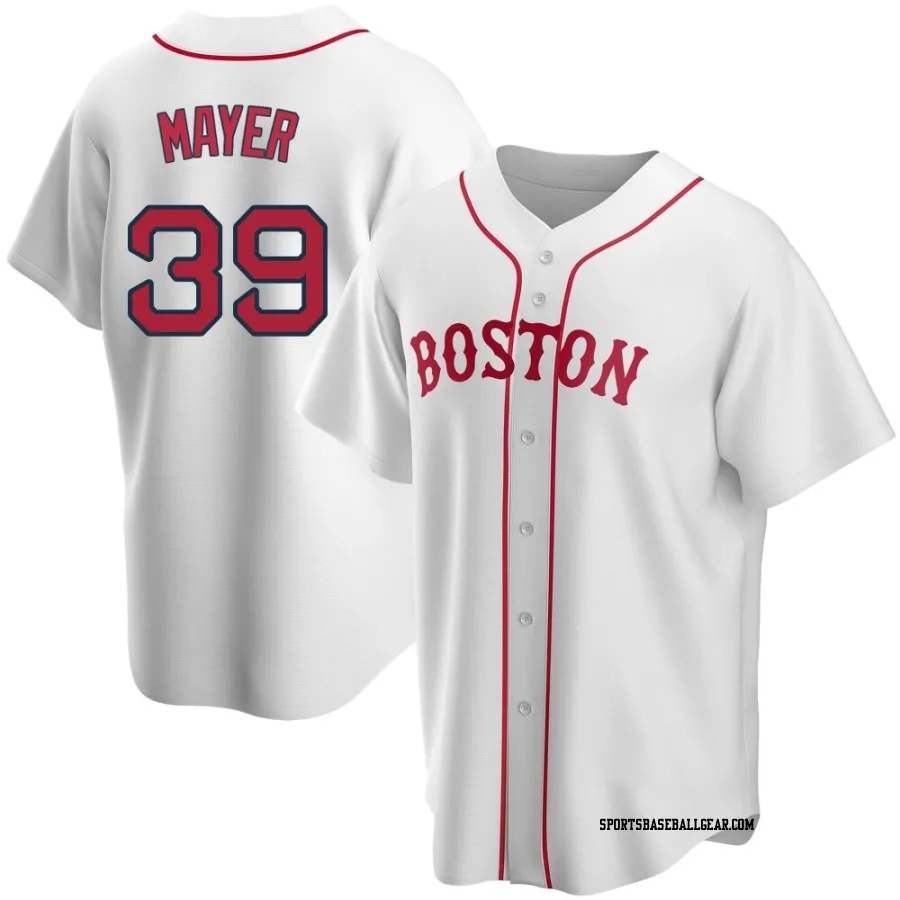 Marcelo Mayer Men's Boston Red Sox White Replica Alternate Jersey