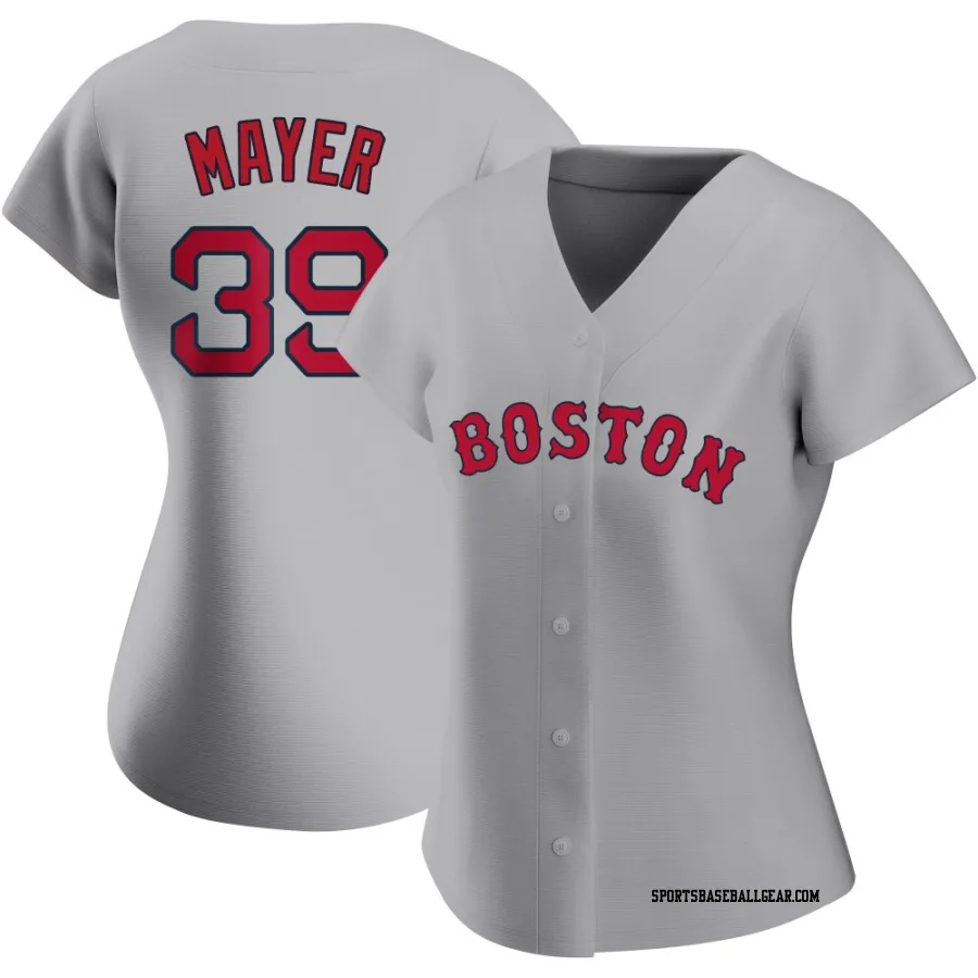 Marcelo Mayer Women's Boston Red Sox Gray Replica Road Jersey