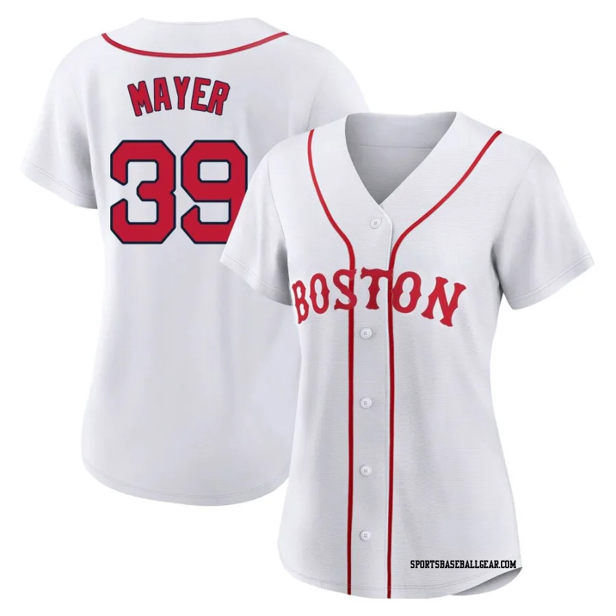 Marcelo Mayer Women's Boston Red Sox White Authentic 2021 Patriots' Day Jersey
